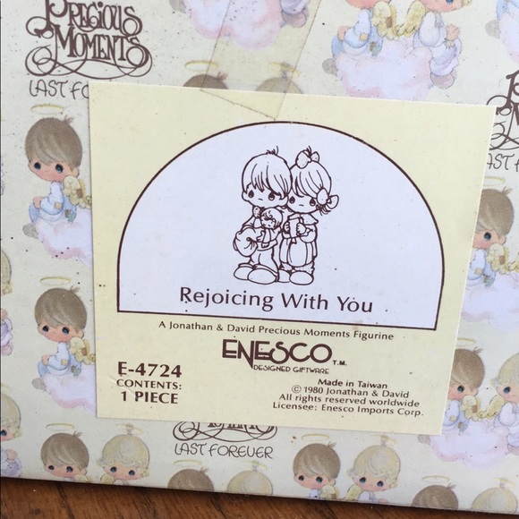 precious moments rejoicing with you porcelain figurine sold in original box - Picture 3 of 3